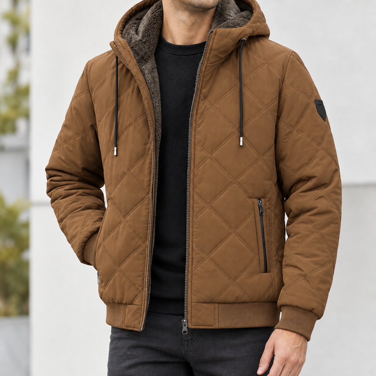 Naunton Quilted Jacket - Coffee