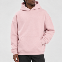 Farndale Oversized Fleece Hoodie - Light Pink