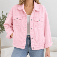 Ashley Denim Jacket - Pink