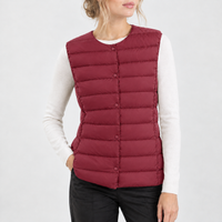 Duntisbourne Cashmere Vest - Wine Red