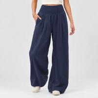 Milldale Wide Leg Pants - Navy Blue