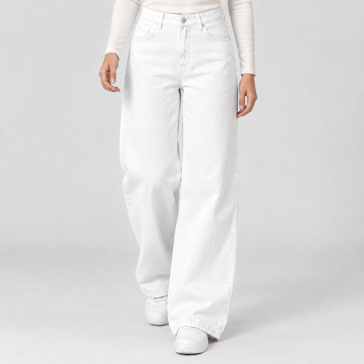 Greenhead Wide Leg Pants - White