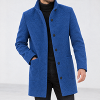 Defford Stand Collar Jacket - Denim Blue