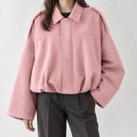 Belstone Suede Bomber Jacket - Pink