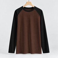 Boosbeck Raglan Sleeve Top - Spliced ​​german Brown
