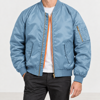 Trevorgans Bomber Jacket - Light Blue