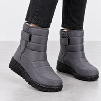 Hainton Quilted Snow Boots - Gray