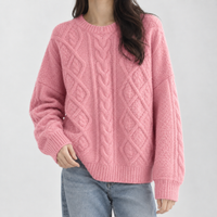 Bracewell Cable Knit Sweater - Pink
