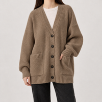 Birkenside Ribbed Cardigan - Khaki