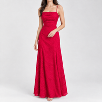 Ashkirk Lace Maxi Dress - Red
