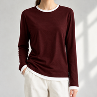 Sandwick Layered Top - Deep Red