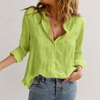 Sourton Relaxed Linen Shirt - Green
