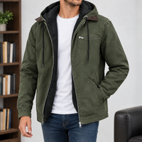 Burley Hooded Jacket - Army Green