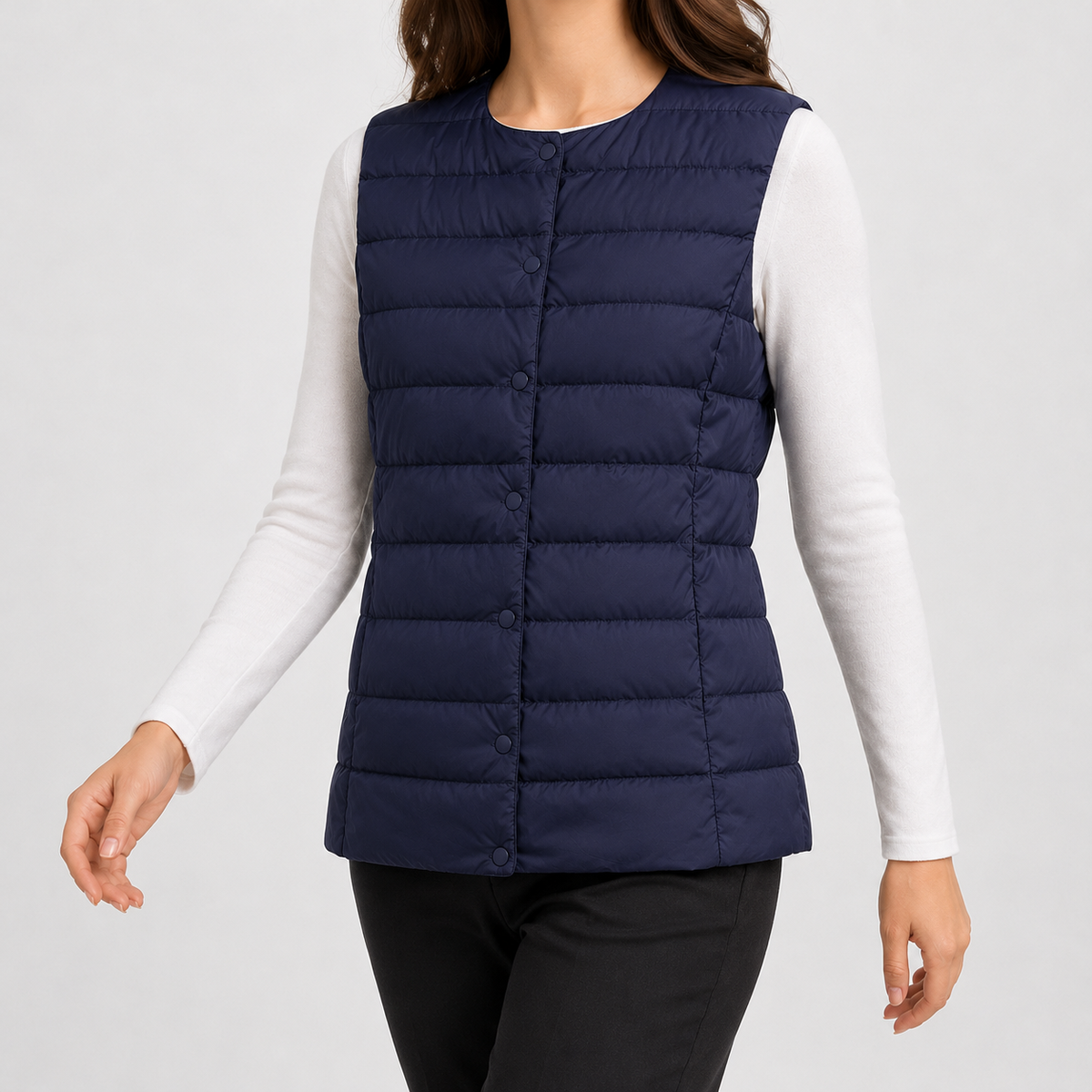 Duntisbourne Cashmere Vest - Navy Blue