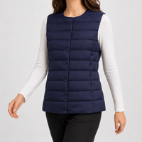 Duntisbourne Cashmere Vest - Navy Blue