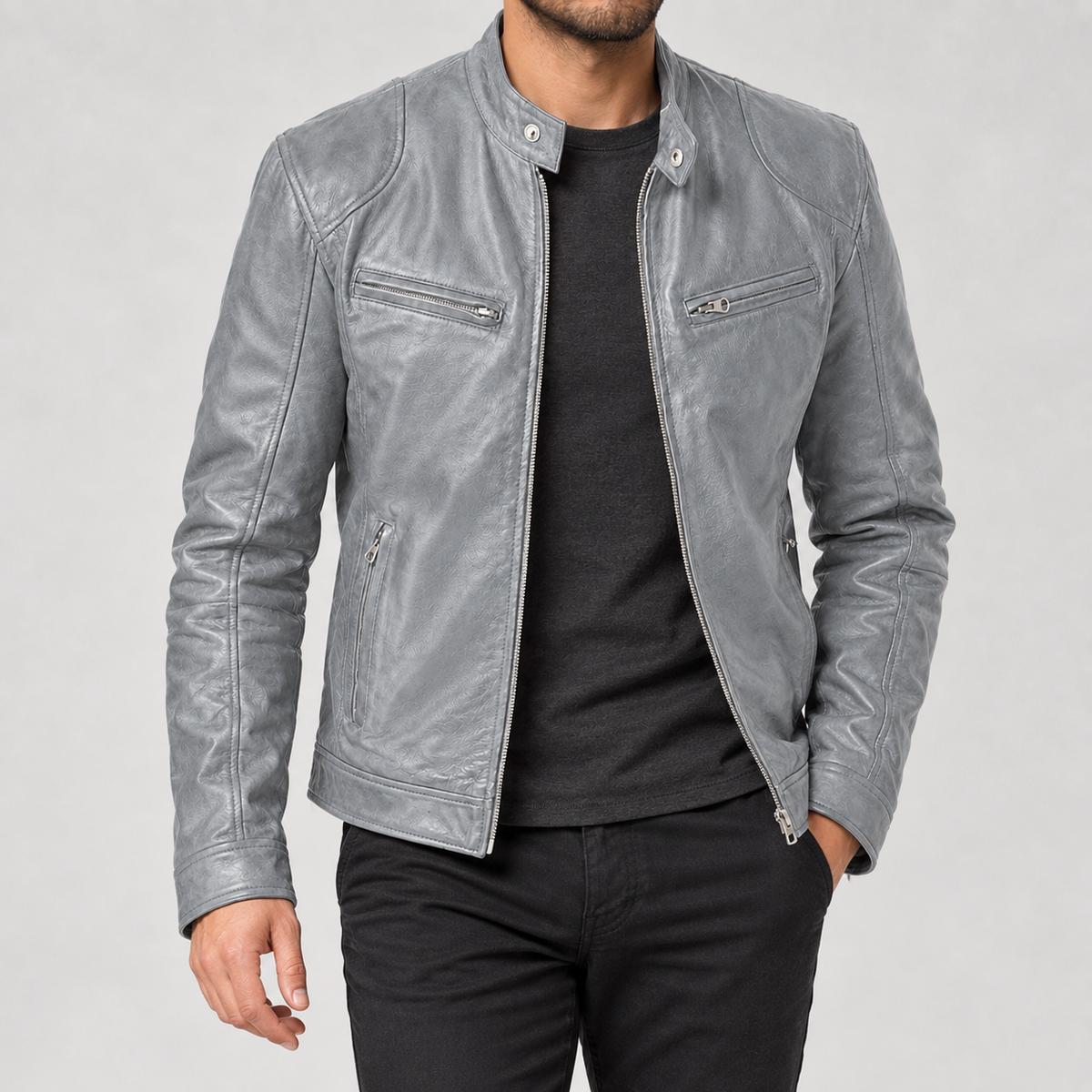 Magnus Moto Jacket - Gray