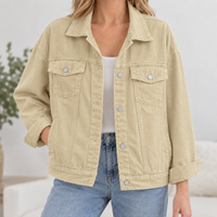 Ashley Denim Jacket - Khaki