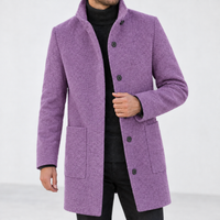 Defford Stand Collar Jacket - Light Purple