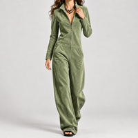 Chelmick Wide Leg Jumpsuit - Green
