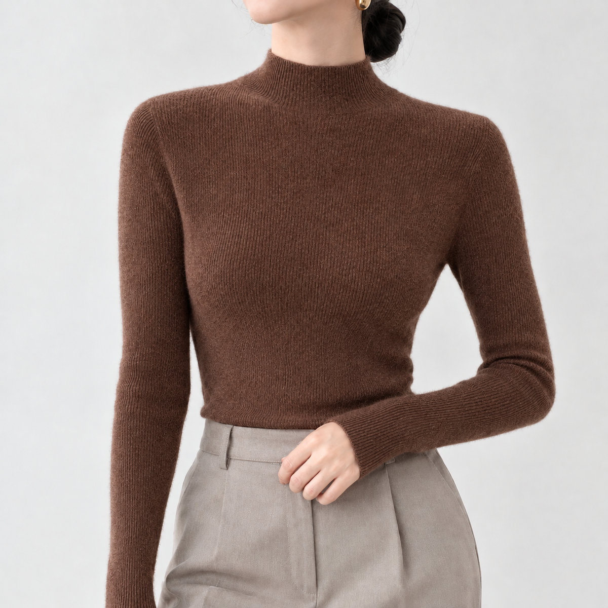 Litmarsh Wool Sweater - Maillard Brown
