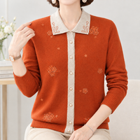 Hunwick Embellished Cardigan - Arrival. Orange