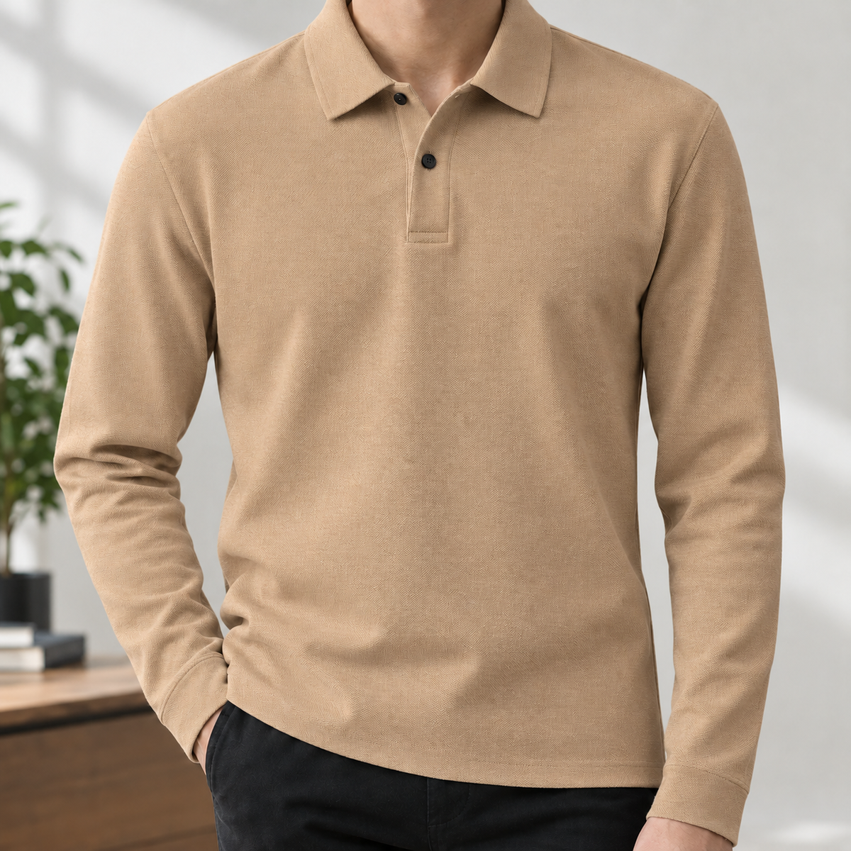 Cerne Cotton Polo - Khaki