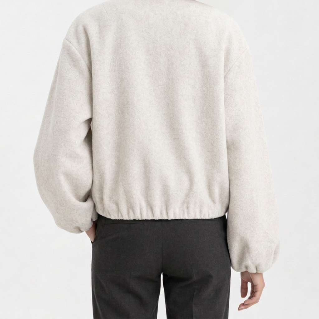 Lara Collarless Jacket - Lead Product Detail