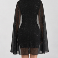 Sibylla Cape Mini Dress - Lead Product Detail